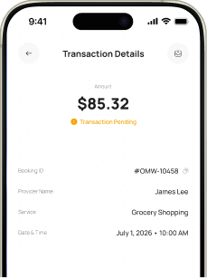 Done - left app screen